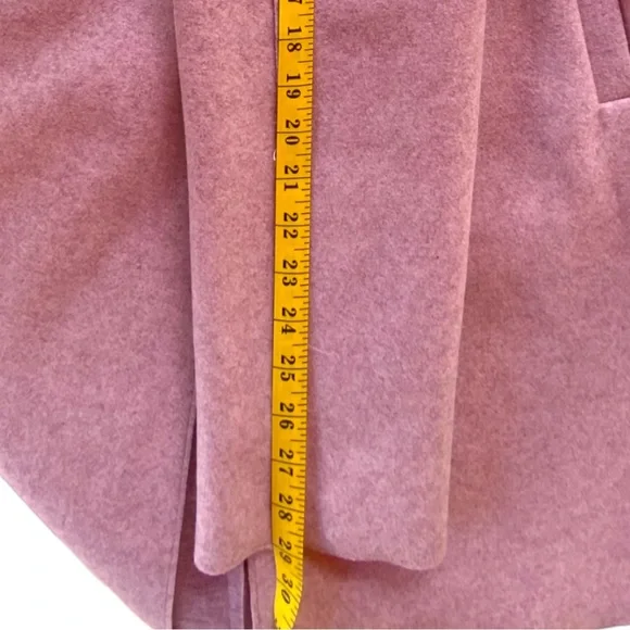 ⭐️HP⭐️ Bernardo Longline Coat Jacket Felt Button Front Blush Pink Large EUC - Picture 12 of 14